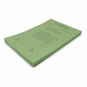 Bloc 100 feuilles de match 10m vert