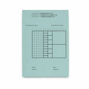 Bloc 100 feuilles de match 25m bleu 2