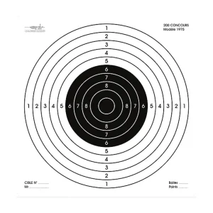 Carabine 200 concours format 85x85 carton
