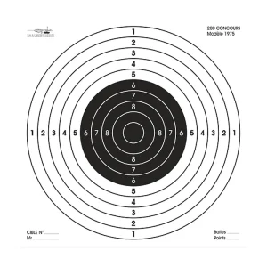 Carabine 200 concours format 85x85 carton