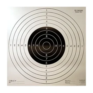 Carabine 300 concours format 105x105 carton