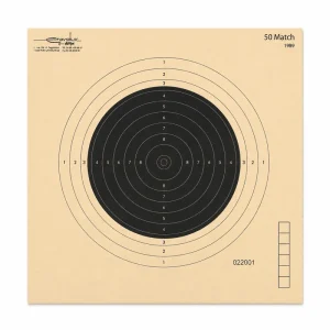 Carabine 50 mètres (50 match) 20x20 numérotée carton