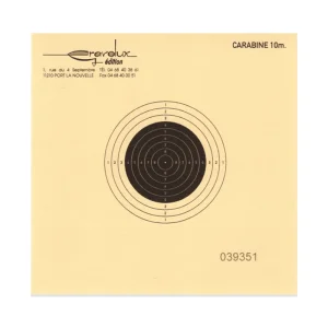 Carabine format 10x10 numérotée