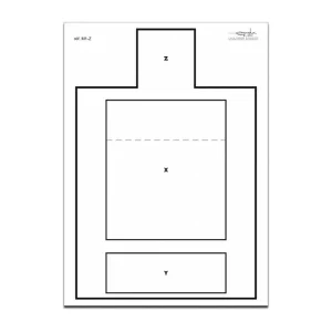 Cible M1 zonée format 50x70 carton