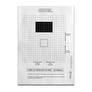 Cible de réglage FAMAS format 21x29.7 papier