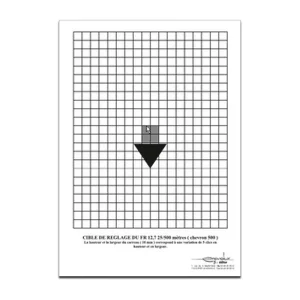 Cible de réglage FR 12.7 format 21x29.7 papier