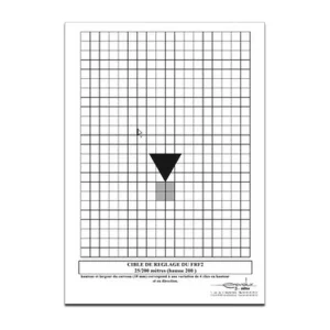 Cible de réglage FR F2 format 21x29.7 papier
