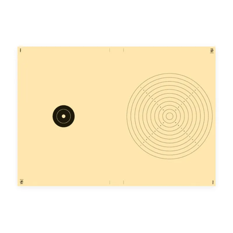 Demi cible mobile 50 mètres format 847x600 mm