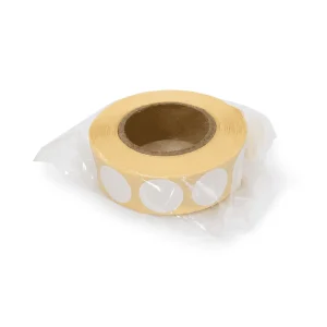 Disques autocollants 50 mm blanc sachet