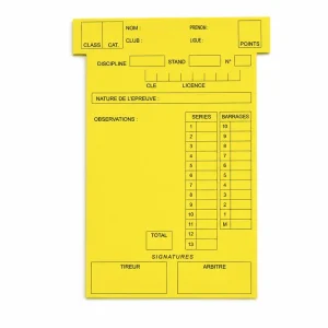Fiche planning universelle T3 134x80mm jaune 2
