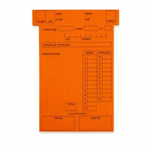 Fiche planning universelle T3 134x80mm orange 2