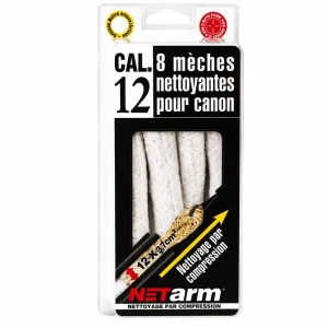 Mèches nettoyantes NETARM blanches cal. 12