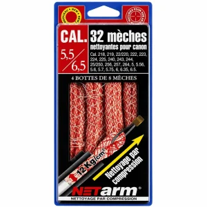 Mèches nettoyantes NETARM rouges cal. 5.5