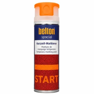 Peinture de marquage temporaire en aérosol orange