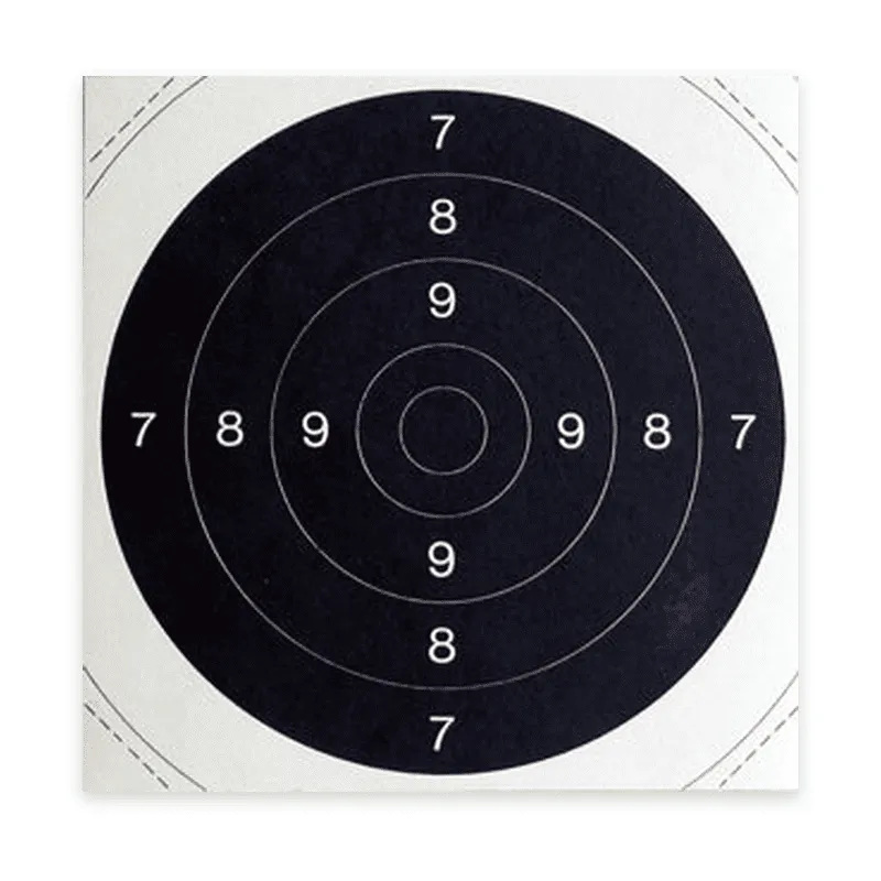 Pistolet 25/50 mètres visuel format 21x21 carton