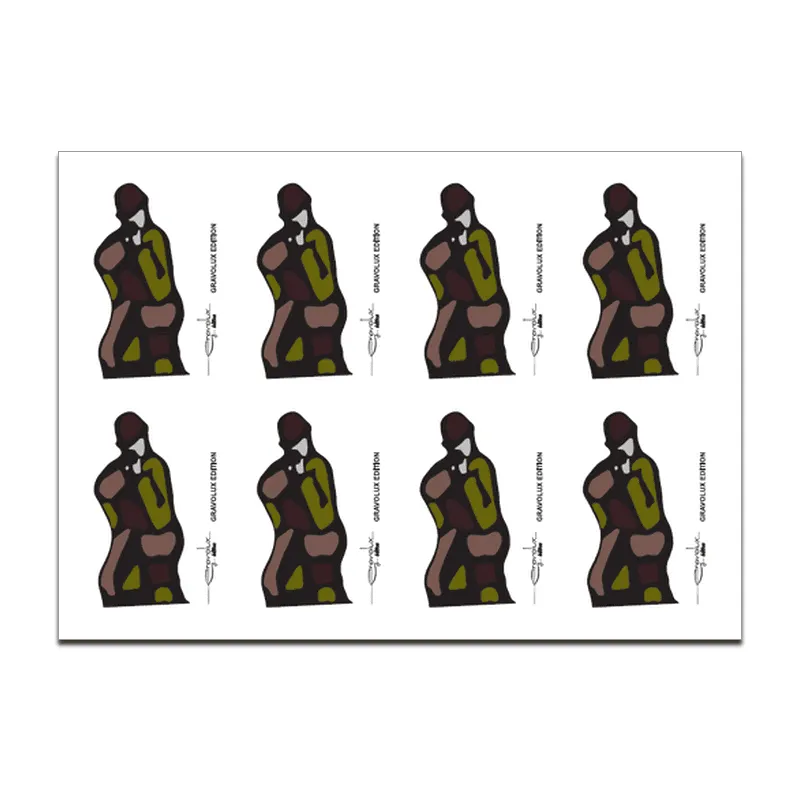 Planche de 8 figuratifs SC2 autocollant format 3x6 papier