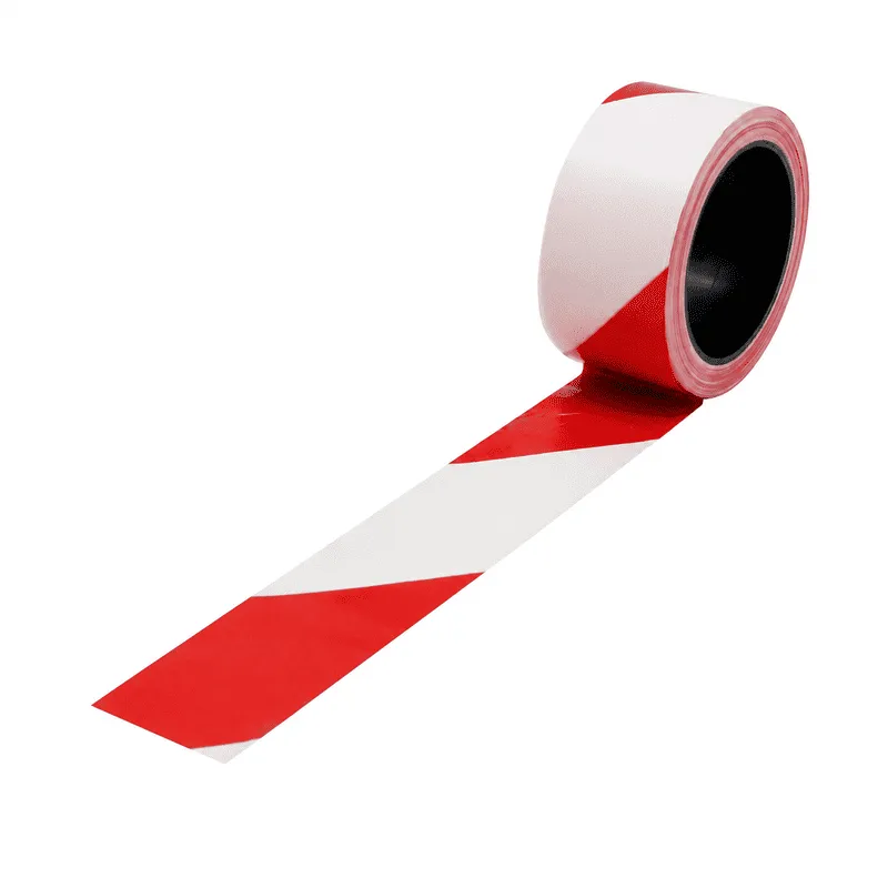 Ruban de signalisation bicolore rouge/blanc