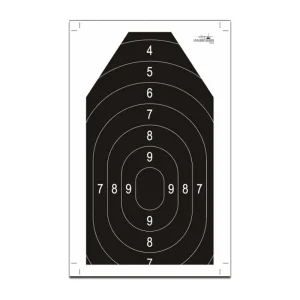 Silhouette olympique N°1 haut format 49x80 papier
