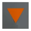 Triangle orange format 25x25x25 papler