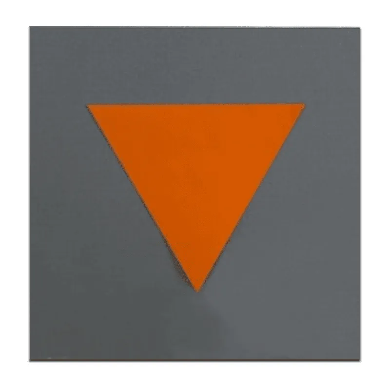 Triangle orange format 25x25x25 papler